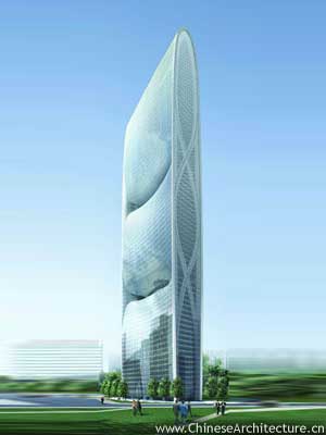 Asian Architecture on Photo Of Pearl River Tower In Guangzhou Guangdong