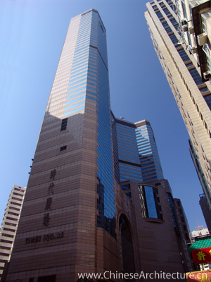 Asian Architecture on Times Square Hk Skyscraper